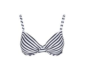 LASCANA Bikinioberteil Stripes da donna blu | 44D