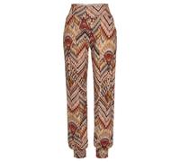 LASCANA Pantaloni crema / marrone / rosso scuro Donna LASCANA 38