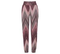 LASCANA Pantaloni 'Missoni' melanzana / bacca / rosso vino Donna LASCANA 34 melanzana / bacca / rosso vino