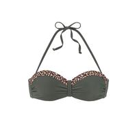 LASCANA Top per bikini beige / oro / verde scuro / nero Donna LASCANA 90xD