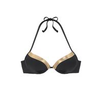 LASCANA Top per bikini giallo oro / nero Donna LASCANA 75xC