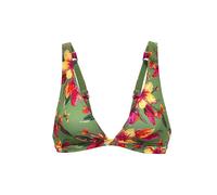 LASCANA Top per bikini 'Malia' oliva / arancione / rosa Donna LASCANA 75xC/D oliva / arancione / rosa