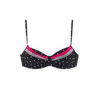 LASCANA Top per bikini 'Monroe' rosa neon / nero / bianco Donna LASCANA 75xE