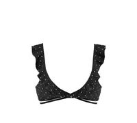 LASCANA Top per bikini 'Sparkle' nero / bianco Donna LASCANA 70xC/D