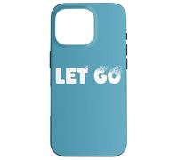 Lascia andare, design minimalista della metafora tipografica Custodia per iPhone 16 Pro