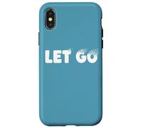 Lascia andare, design minimalista della metafora tipografica Custodia per iPhone X/XS