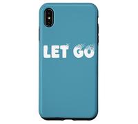 Lascia andare, design minimalista della metafora tipografica Custodia per iPhone XS Max