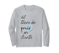Lascia che ci sia pace anti guerra nessuna guerra Stop Wars Maglia a Manica