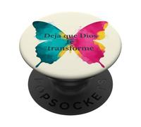 Lascia che Dio ti trasformi una farfalla di cristiana PopSockets PopGrip Adesivo