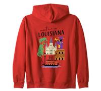 Lascia Che i bei Tempi rotolino Icona di New Orleans Felpa con Cappuccio