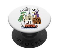 Lascia che i bei tempi rotolino icona di New Orleans PopSockets PopGrip Adesivo