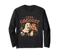 Lascia Che Il Fantasma dei Funghi Ghoost Maglia a Manica
