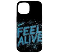 Lascia che il mondo sappia che ti senti vivo con questo fantastico costume Custodia per iPhone 15