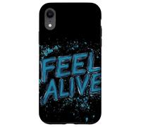 Lascia che il mondo sappia che ti senti vivo con questo fantastico costume Custodia per iPhone XR