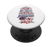 Lascia che la fede guidi la tua immigrazione Visualizza WWJD PopSockets PopGrip Adesivo
