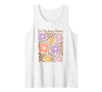 Lascia che la gentilezza fiorisca stile BOHO Fiori Arte Astratta Grafica Canotta