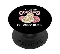 Lascia che le tue Conchas siano la tua guida Pane dolce messicano PopSockets PopGrip Adesivo