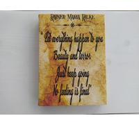 Lascia che tutto ti accada Rainer Maria Rilke, stampa su tela avvolta in gall...