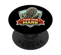 Lascia il segno Escursionismo Trekking Escursionista Trekker Escursione Trek Scherzo PopSockets PopGrip Adesivo