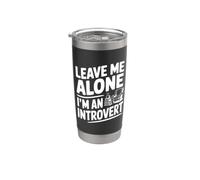 Lasciami in pace Sono un introverso Bicchiere termico in acciaio inox doppia parete