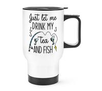 Lasciami Solo Bere Il Mio Tè E La Tazza Da Viaggio Con Manico Da Pesca Papà