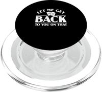 Lasciami tornare da te su quel servizio pubblico funzionari PopSockets PopGrip per MagSafe
