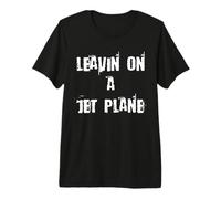 Lasciando Jet Plane Maglietta Premium