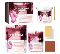 Lasciando La Forma della Mano in Polvere - Set Completo di Impronte Manuali, Progetto di Artigianato Emotivo | Momenti Speciali 'Arte Souvenir, Coppia O Cast di Famiglia per San, Matrimo