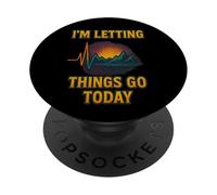 Lasciar andare le cose oggi Design del tramonto PopSockets PopGrip Adesivo