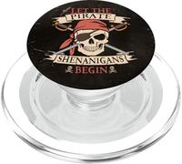 Lasciate che il pirata Shenanigans iniziare Halloween Skull Bandana Boy PopSockets PopGrip per MagSafe