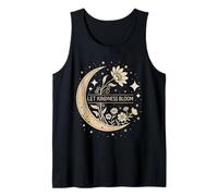 Lasciate Che la gentilezza fiorisca Celeste Luna Floreale Boho Inspirational Canotta