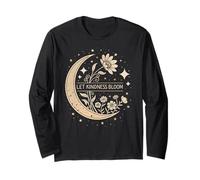Lasciate Che la gentilezza fiorisca Celeste Luna Floreale Boho Inspirational Maglia a Manica
