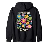 Lasciate Che la gentilezza fiorisca Floreale Positivo edificante Felpa con Cappuccio
