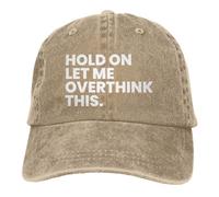 Lasciatemi pensare troppo a questo cappellino da baseball retrò regolabile