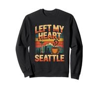 lasciato, mio, cuore, in, seattle, orizzonte, paesaggio Felpa