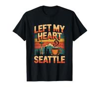 lasciato, mio, cuore, in, seattle, orizzonte, paesaggio Maglietta