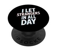 Lascio che gli estranei entrino tutto il giorno fabbro PopSockets PopGrip Adesivo