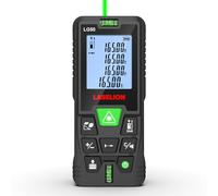 LASELION Metro Laser Professionale | Misuratore Laser Verde 50m Ideale per Uso Esterno | Cambio Unità m/in/ft, Livello a Bolla & Precisione ±1.6mm | Area/Volume/Pitagora, 100 Memorie - LG50