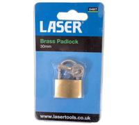 Laser 0497 Brass Padlock 30mm