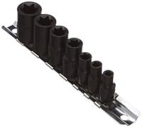 Laser 0897 Star Set di Chiavi a Bussola, Attacco da 3/8 "e 1/4" D 7pc