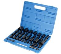 Laser 3288 Set di Chiavi a Bussola Impact 0,95 cm d & 1,27 cm d 37pc - NUOVO