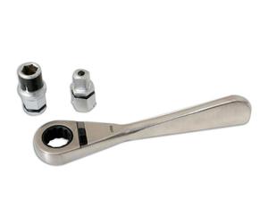 Laser 4002 - Llave de carraca, adaptador y punta