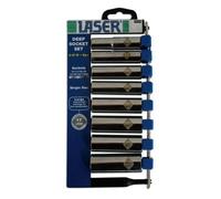 Laser 4039 - Set di bussole Profonde da 3/8", 8 Pezzi