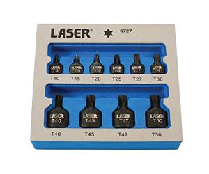 Laser 6727 Set di punte a stella a basso profilo - 10 pz.