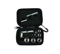 Laser 6945 - Set di bussole e punte a cricchetto, 17 pezzi