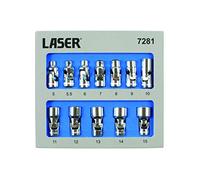 Laser Tools 7281 12pc Giunto Universale Presa Set 0.6cmD 6pt