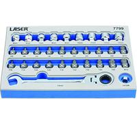 Laser Tools Profilo Basso Punta & Alldrive Go fino A Presa Set 31pc 7799