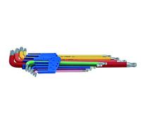 Laser Tools Colore Codificati Stella Chiave Set - Estremità Sferica 9pc 7873