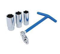 Laser 8373 T-Handle Spark Plug Socket Set 3/8" D 4pc