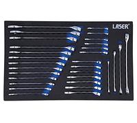 Laser 8481 Set di chiavi metriche e tozze, 30 pezzi